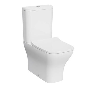 Kartell Eklipse Square Closed Back Close Coupled WC Pan With Cistern And Soft Close Seat