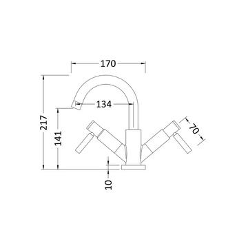 HR Tec Lever Mono Basin Mixer