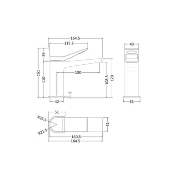 HR Soar Mono Basin Mixer