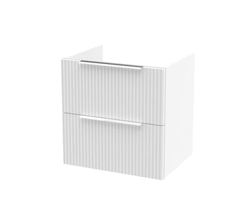 HR Fluted 500mm Wall Hung 2-Drawer Unit