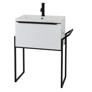 Kartell KVIT Kore 600mm Wall Mounted Drawer Unit With Ceramic Basin