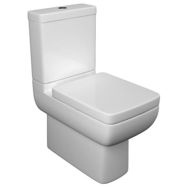 Kartell K-Vit Options 600 White Close To Wall Close Coupled WC With Ci