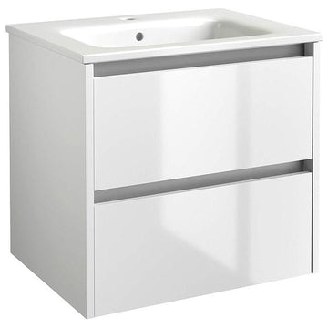 Kartell K-Vit City 2 Drawer Wall Mounted Vanity Unit With Basin