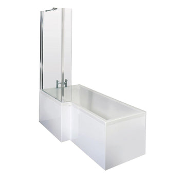 Left Hand Square Shower Bath Set