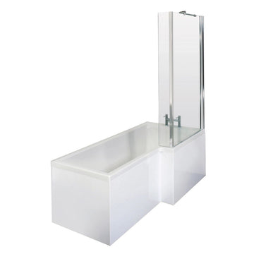 Right Hand Square Shower Bath Set