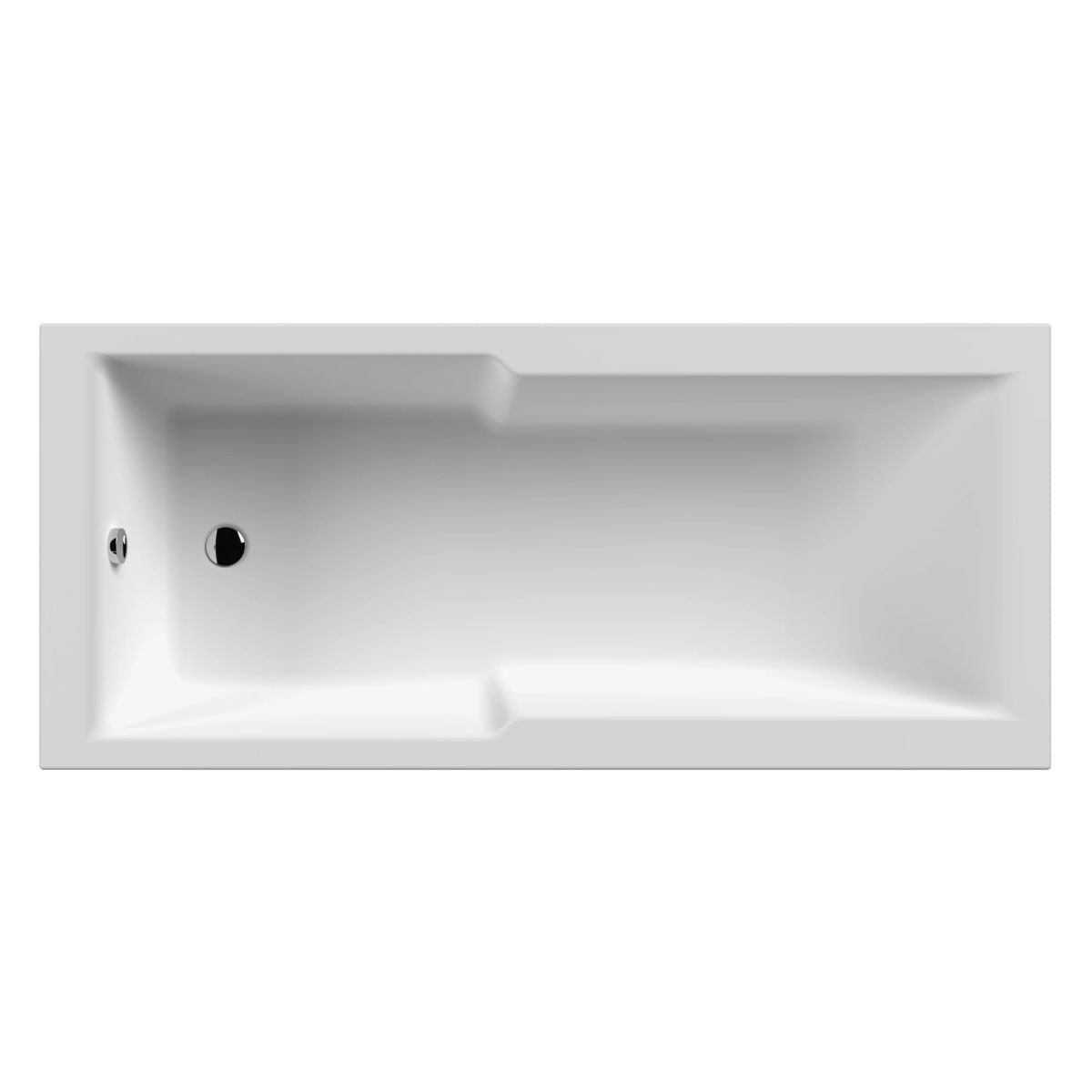 Shower Baths Square Straight Shower Bath 1700mm x 750mm