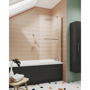 Square Bath Screen With Rail