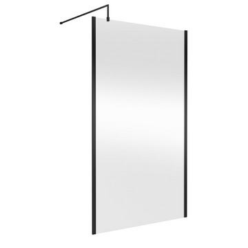 HR Outer Framed Wetroom Screen with Support Bar