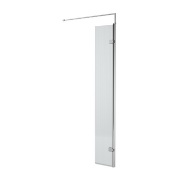 Fluted Wetroom Screens Fluted Hinged Screen Including Support Bar