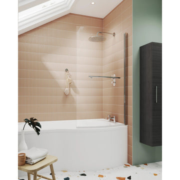 Curved B-Bath Screen with Rail