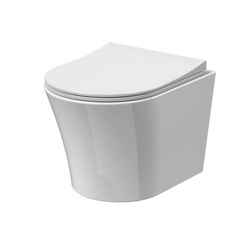 Freya Wall Hung Rimless Toilet Pan & Soft Close Seat