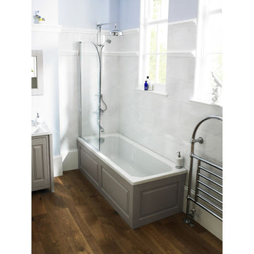 Art Deco Straight Shower Bath 1700 x 750mm