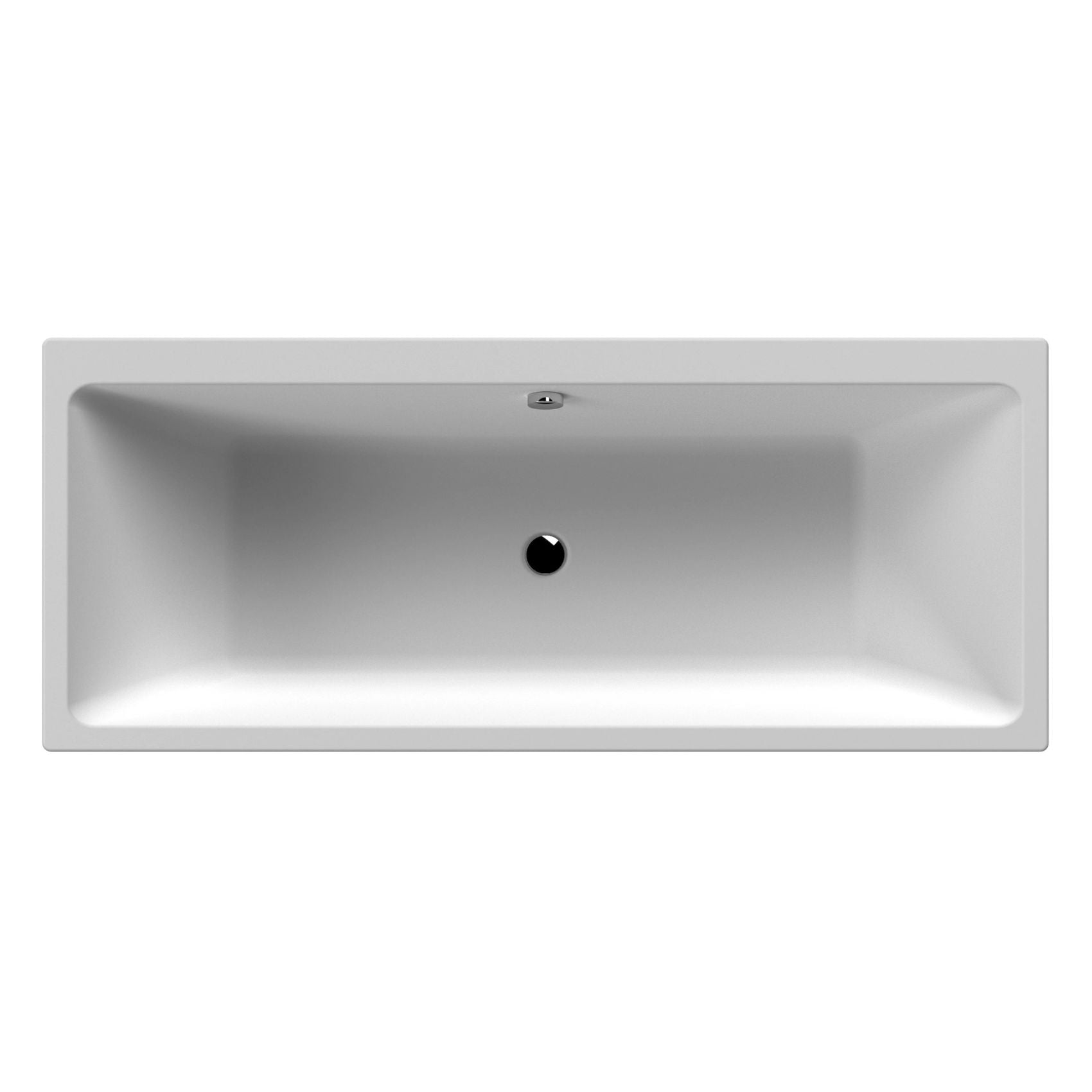 Asselby Square Thin Edge Double Ended Straight Shower Bath 1800mm x 800mm