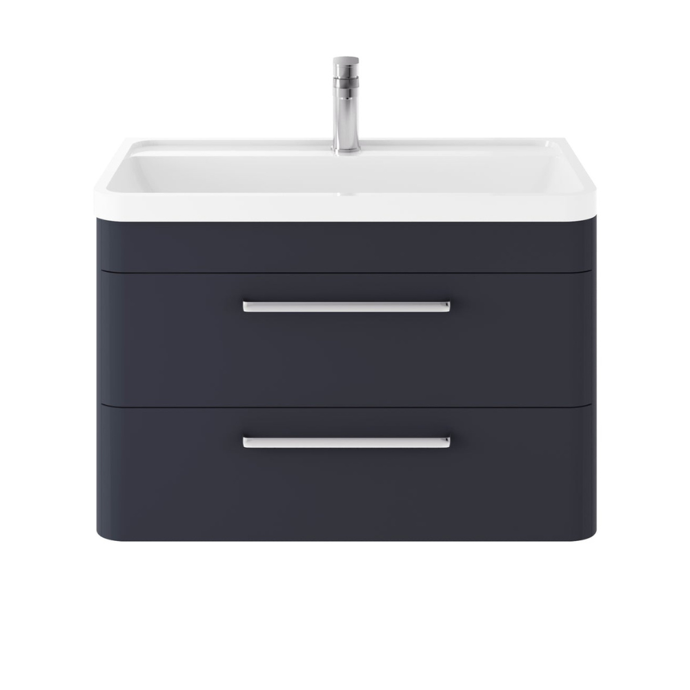 HR Solar Wall Hung 2 Drawer Vanity Cabinet 800mm