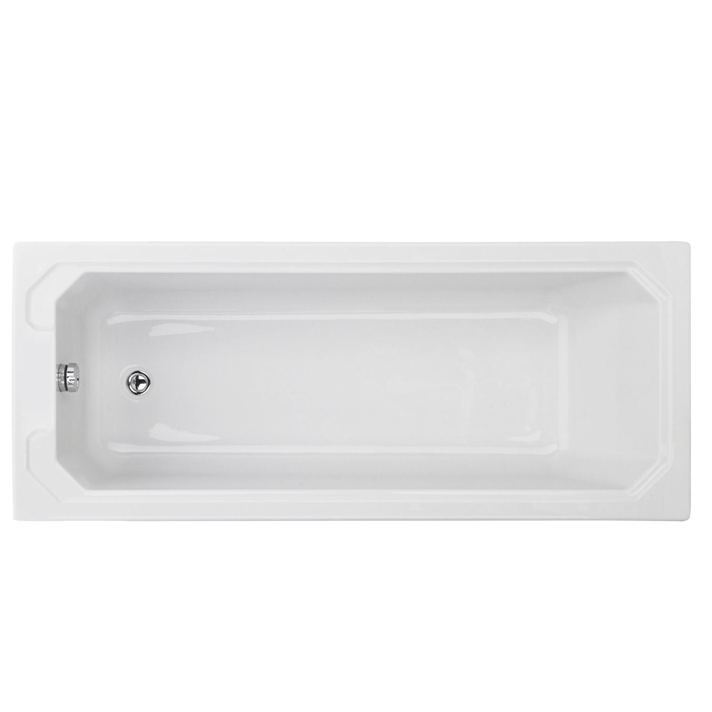 Art Deco Straight Shower Bath 1700 x 700mm