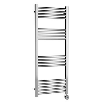 Electric Round Tube Towel Rail with 17 Bars, 1200mm x 500mm