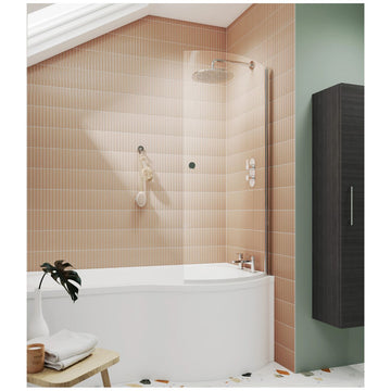 Curved P-Bath Screen with Knob