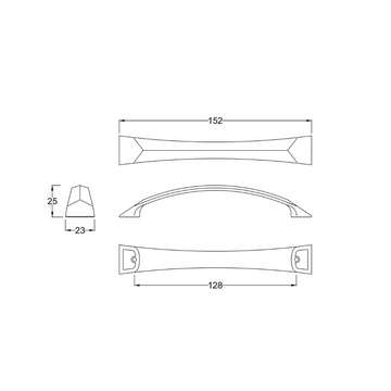 Handles D Handle 128mm Centres