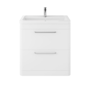 HR Solar Floor Standing 2 Drawer Vanity Unit with Ceramic Basin 800mm