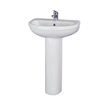 Ivo 550mm 1 Tap Hole Basin & Pedestal