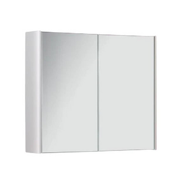 Kartell Options White Double Door Mirrored Bathroom Cabinet