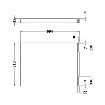 Acrylic End Panel