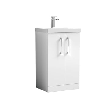 Arno 500mm Floor Standing 2-Door Vanity & Mid-Edge Basin