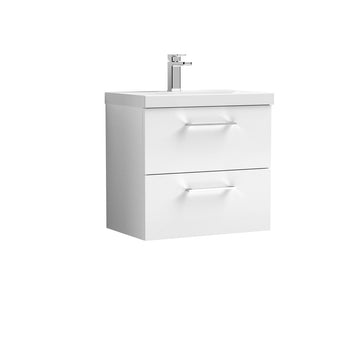 Arno 600mm Wall Hung 2-Drawer Vanity & Mid-Edge Basin