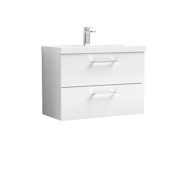 Arno 800mm Wall Hung 2-Drawer Vanity & Mid-Edge Basin