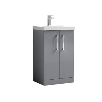 Arno 500mm Floor Standing 2-Door Vanity & Mid-Edge Basin