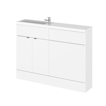 HR Fusion Floor Standing 2 Door Vanity Basin & WC Combination Compact 1200mm