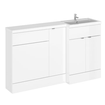 HR Fusion Floor Standing 3 Door Vanity Basin & WC Right Hand Combination 1500mm