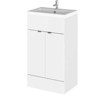 HR Fusion Floor Standing 2 Door Vanity Unit & Polymarble Basin 500mm