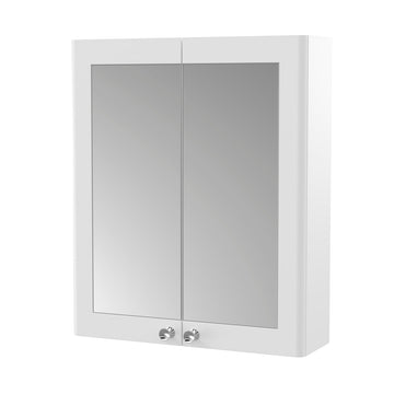 Classique Wall Hung 2 Door Mirror Cabinet, 600mm