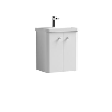 Core Wall Hung 2 Door Vanity With Ceramic Basin 500mm