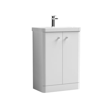 Core Floor Standing 2 Door Vanity With Ceramic Basin 600mm