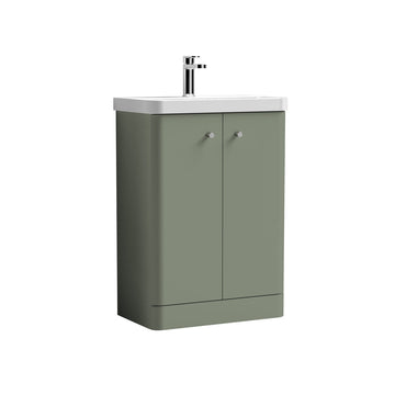 Core Floor Standing 2 Door Vanity With Ceramic Basin 600mm