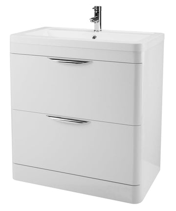 Parade Floor Standing 2 Drawer Vanity Unit with Ceramic Basin 800mm