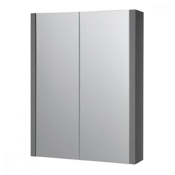 CITY GREY GLOSS 500MM BATHROOM MIRROR CABINET