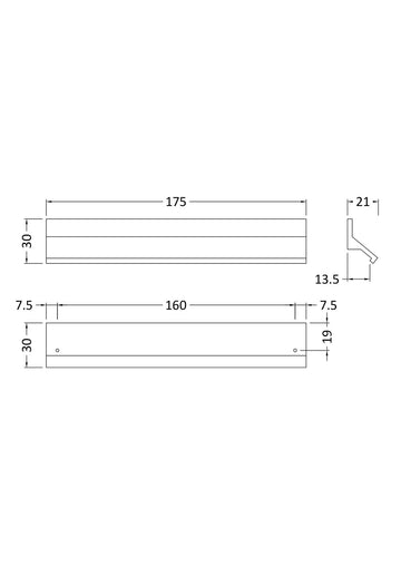 Handles Profile Handle 160mm Centres