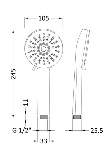 Shower Accessories Multifunction Water Saving Handset