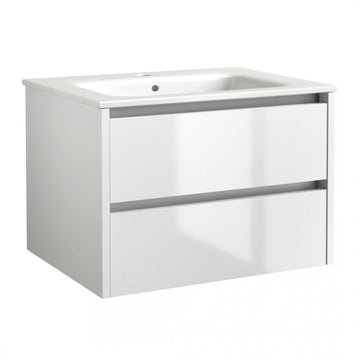 Kartell K-Vit City 2 Drawer Wall Mounted Vanity Unit With Basin