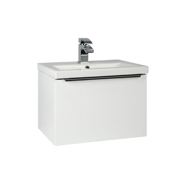 KARTELL Kore 500mm Wall Mounted Single Drawer Unit & Ceramic Basin