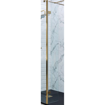 Kartell Ottone Brushed Brass Wetroom Screen