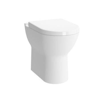 KARTELL STYLE COMFORT HEIGHT BACK TO WALL TOILET WITH SOFT CLOSE SEAT