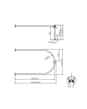 1/2 Shower Curtain Ring