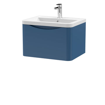 Lunar Wall Hung 1 Drawer Unit & Ceramic Basin, 600mm