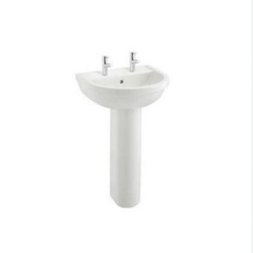 Prestige Milton Basin with Full Pedestal 550mm Wide 1 Tap Hole