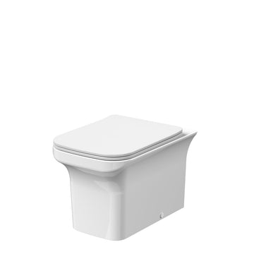 Ava Square Back To Wall Pan & Soft Close Seat