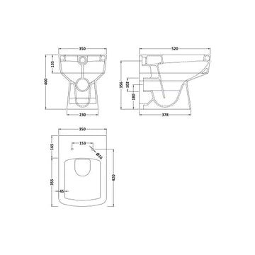 Bliss Back to Wall Pan